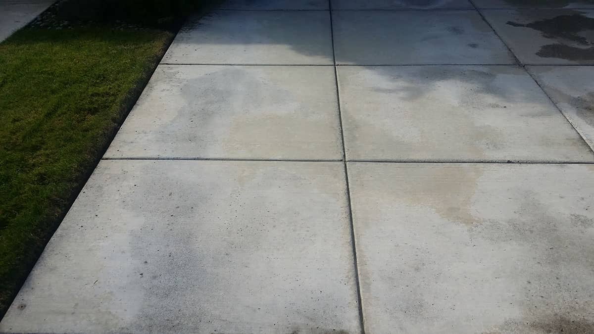 concrete after rust cleaning