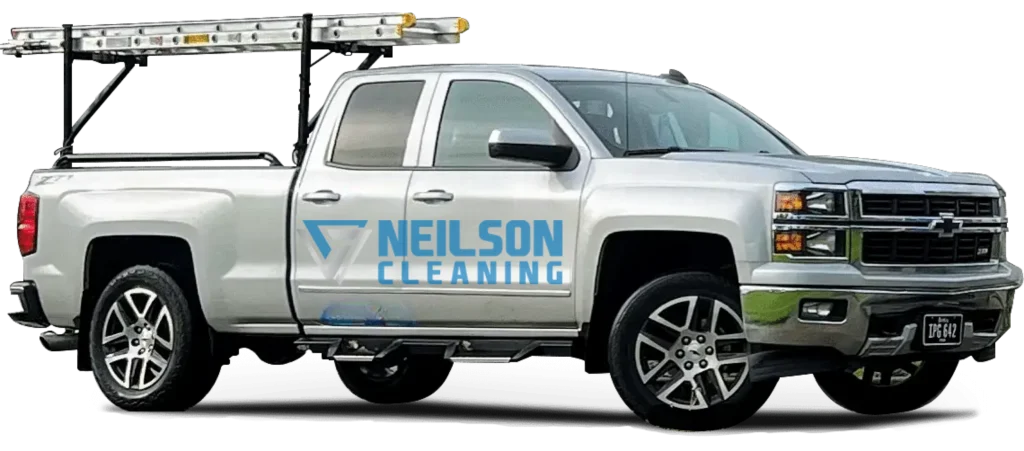 Map showing service areas for house washing, roof cleaning, and pressure washing in Central Florida.