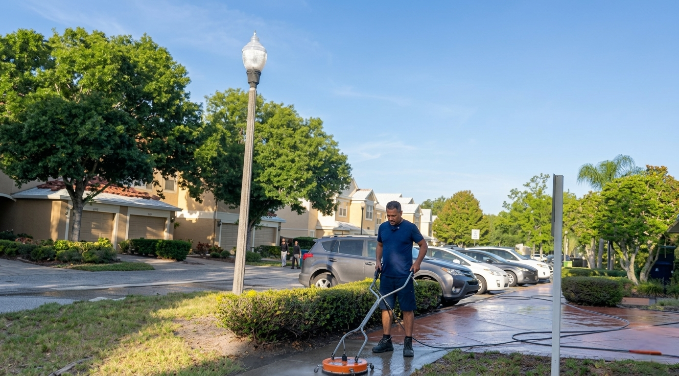 Surface Cleaning in Progress